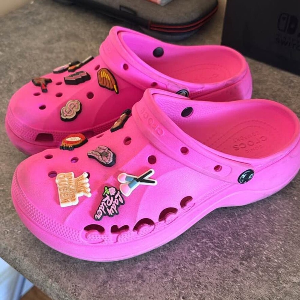 Pink Crocs Classic Clogs Women's Size 9